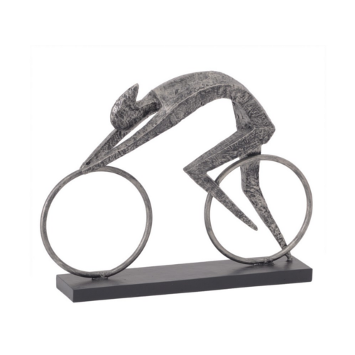 Bronze Resin Abstract Cyclist Sculpture
