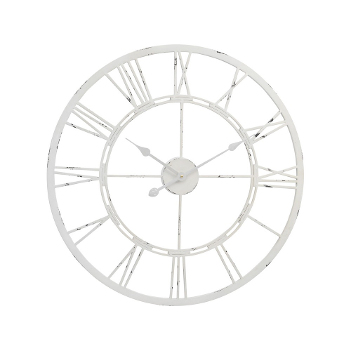 Antique Cream Skeleton Clock