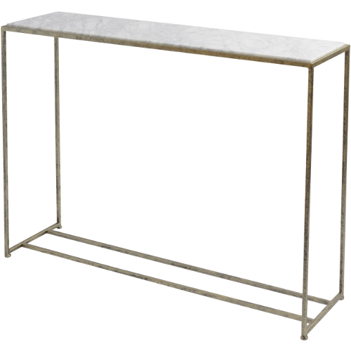 White Marble Console Table 700198