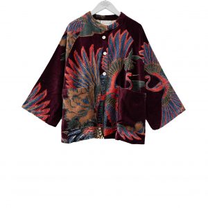 OS Velvet Jacket - Crane Plum
