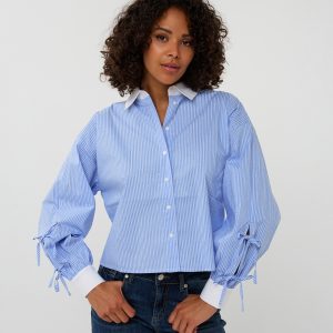 Shirt Striped with rhinestones