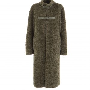Faux Fur Coat - Khaki