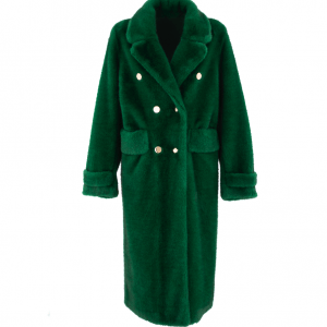 Faux Fur Coat - Emerald