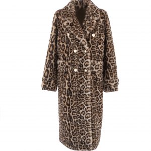 Faux Fur Coat - Leopard