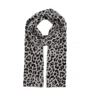 Scarf - Grey Leopard