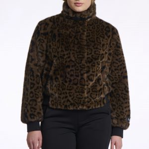 Ambra Faux Fur Jacket - Leopard