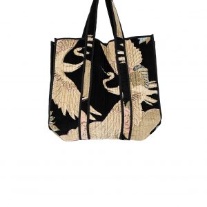 OS Velvet Bag - Crane Black