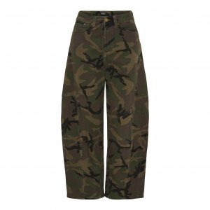 Paris Barrel Leg Jeans - Camo
