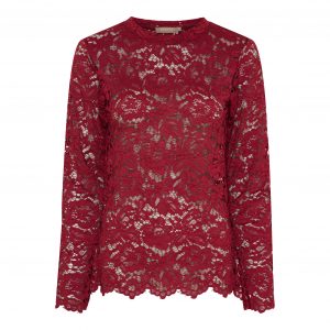 Millie Lace Top – Bordeaux