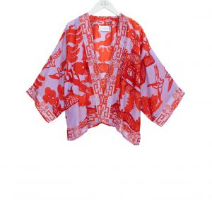 OS Kimono - Willow Violet