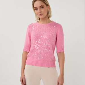 Sweater Rose with Sequins