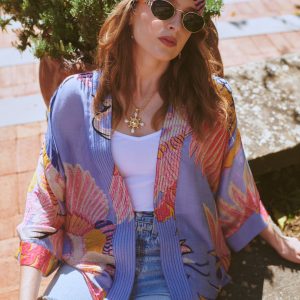 OS Kimono – Crane Periwinkle