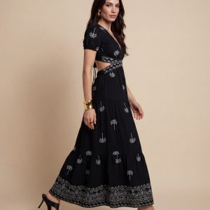 Tilley Open Back Dress - Black