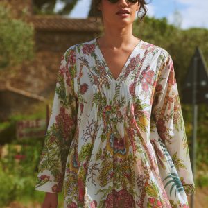 OS Dress – Boho Garden Ecru