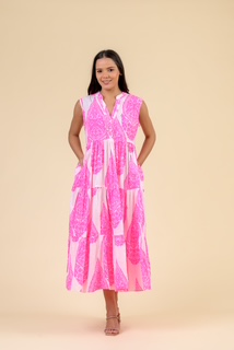 geisha dress neon pink