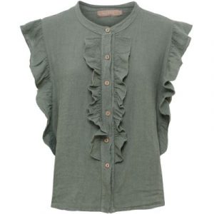 Capri Linen Shirt - Military