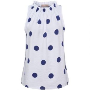 Polka Dot Top - White/Navy
