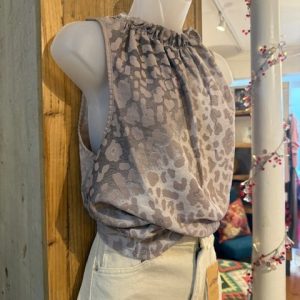 Animal Print Top – chocolate