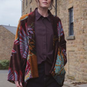 OS Velvet Jacket – Crane Brown