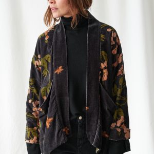 OS Velvet Jacket – Wisteria Black