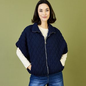 Quilted Jacket - Navy