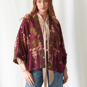 OS Kimono - Wisteria Plum