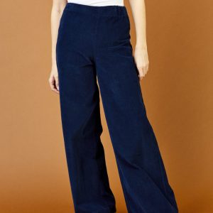 Zabrina Wide Leg Cords – Navy